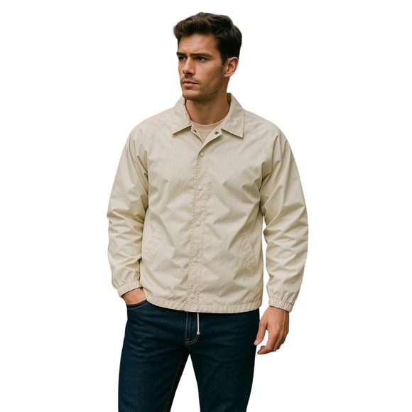 Vintage 80s 90s Renegade Coach‎ Jacket - NWT - White/Cream - Men's/UnisexSize L